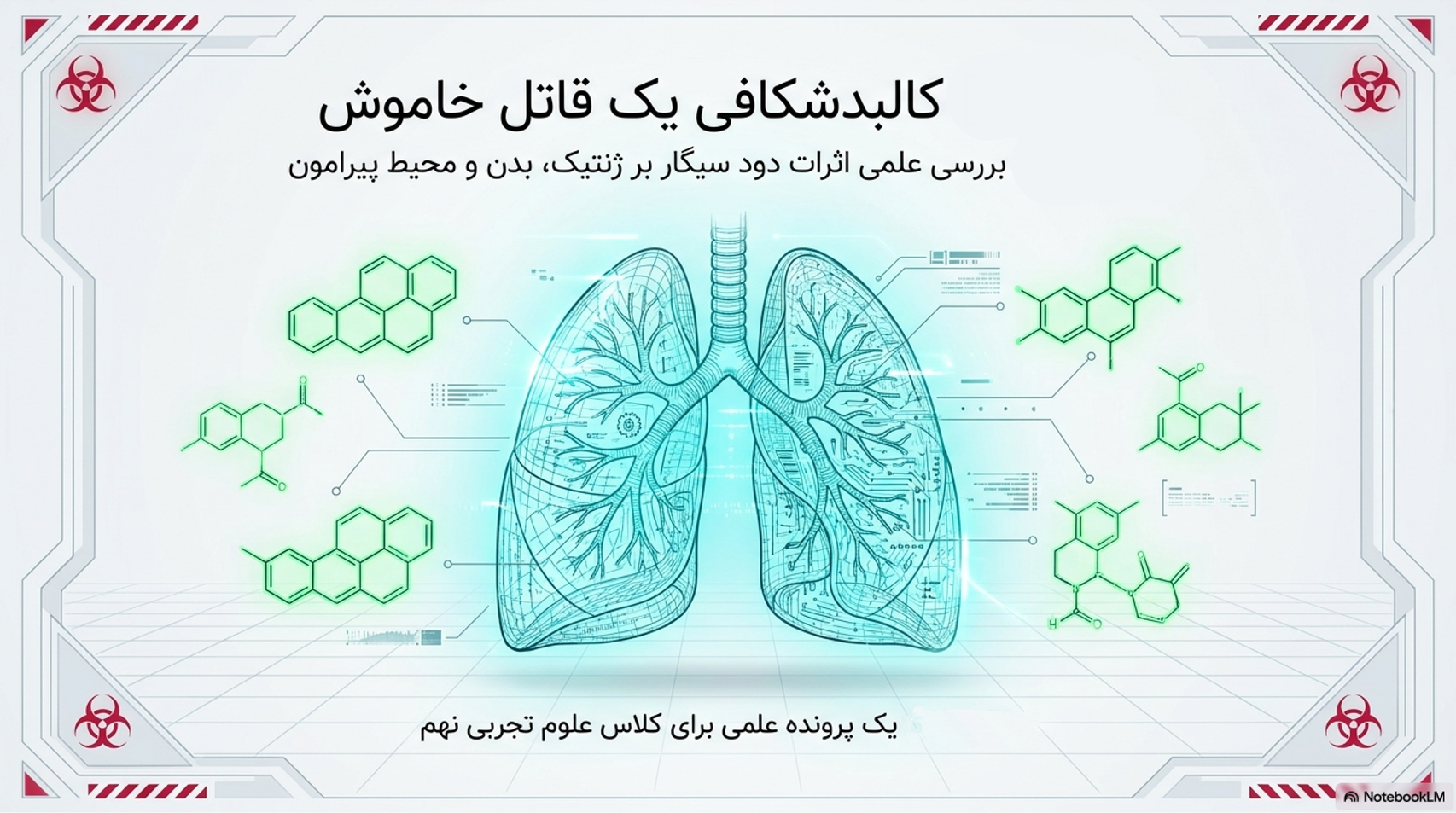 تحقیق دود سیگار علوم هفتم (فایل ورد + PDF + پاورپوینت)