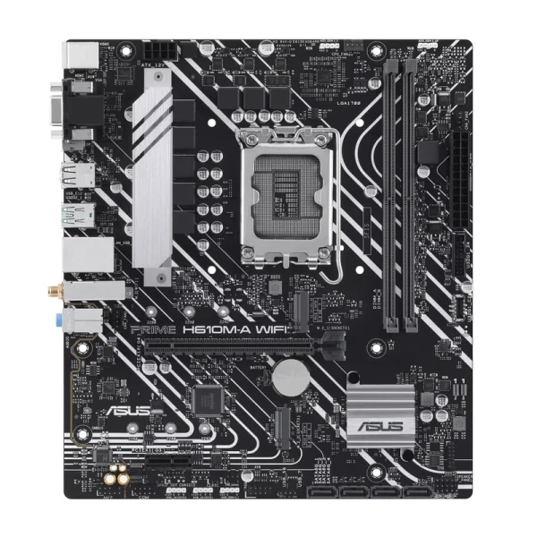 مادربرد ایسوس مدل PRIME H610M-A WIFI، سوکت Intel LGA 1700، دارای 2 اسلات رم DDR5، چیپست Intel H610