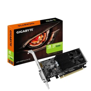 کارت گرافیک گیگابایت مدل GT 1030 Low Profile D4 GV-N1030D4-2GL با 2 گیگابایت حافظه GDDR5، تراشه NVIDIA با رابط PCI Express 3.0